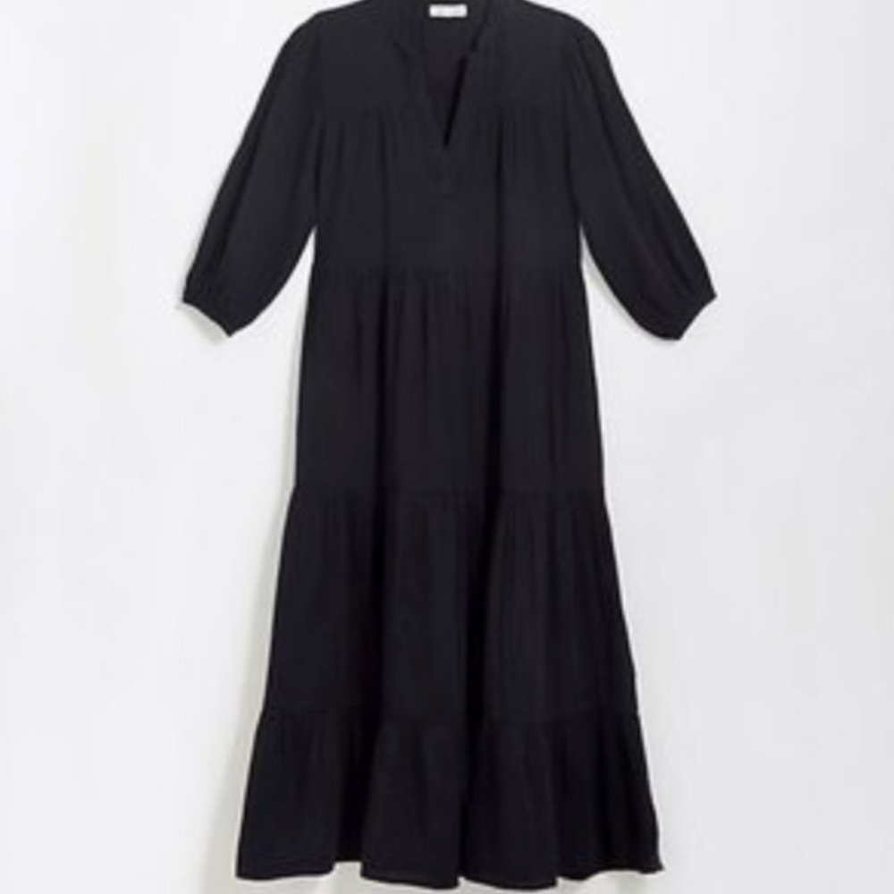 Lou & Grey  Tiered Pocket Maxi Dress NWT